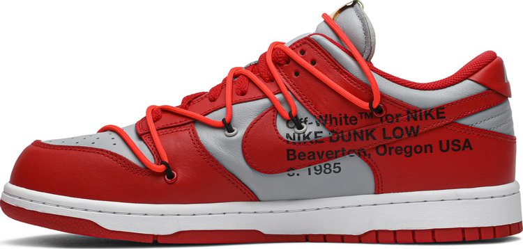 Off-White x Dunk Low 'University Red'