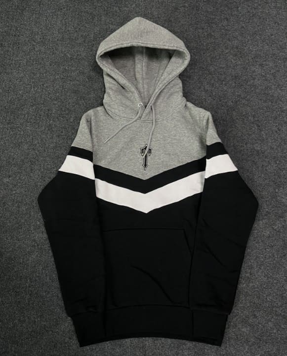 Conjunto Trapstar V Stripe Hoodie Tracksuit Black