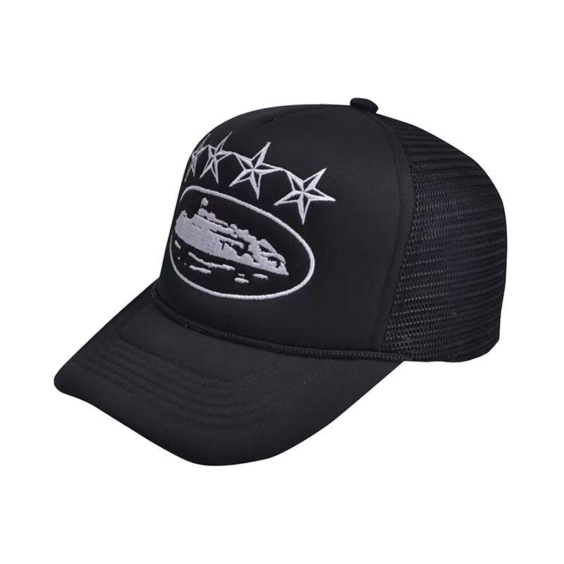 Boné Corteiz 4Starz Alcatraz Trucker Black