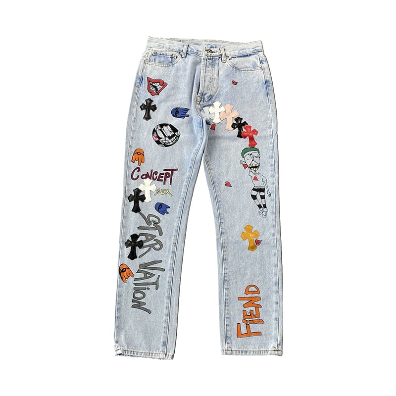 Calça Jeans Chrome Hearts Concept Sex