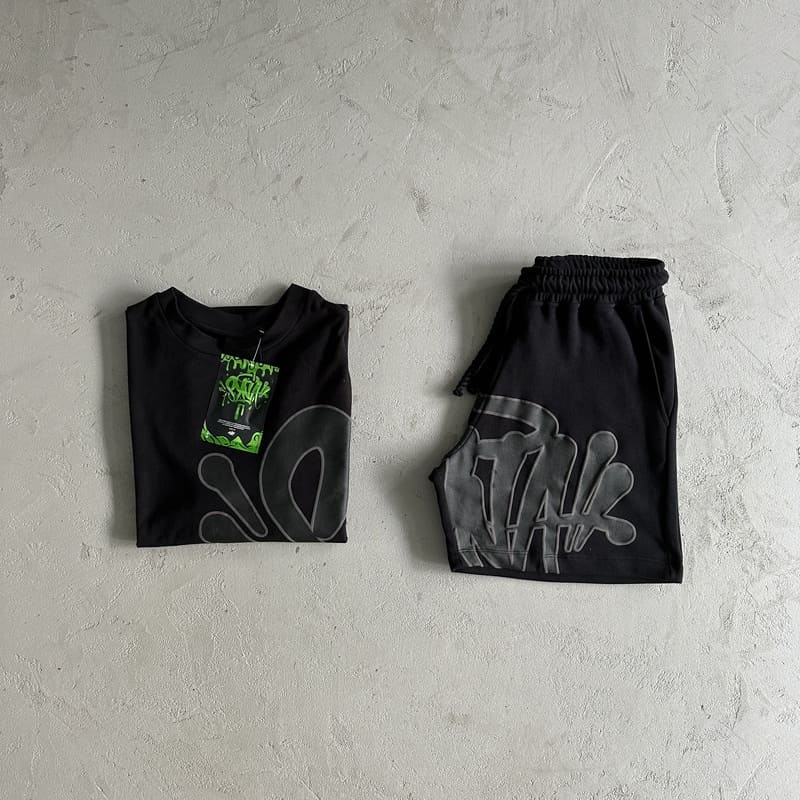 Conjunto Shorts Synaworld Preto/Cinza