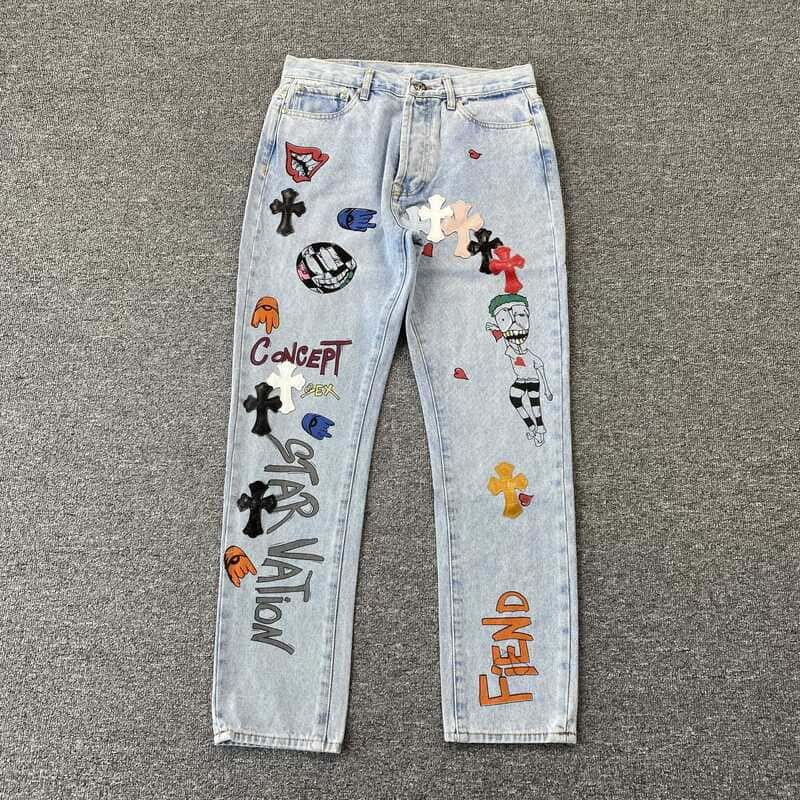 Calça Jeans Chrome Hearts Concept Sex