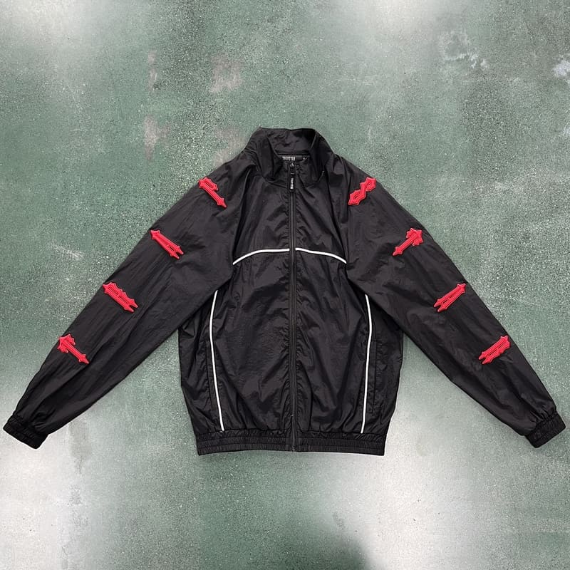 Conjuto Trapstar Irongate 2.0 Shellsuit Vermelho Preto